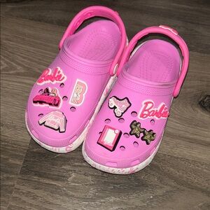 Barbie Kids Pink Sandals with Fun Decorations